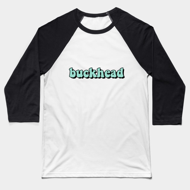 Mint Buckhead Baseball T-Shirt by AdventureFinder